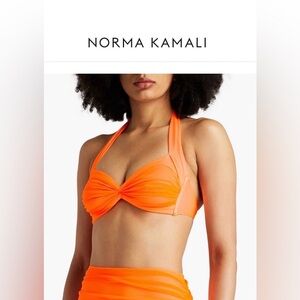 NORMA KAMALI Bill top, Diana bottom in NEON ORANGE. Size XS Worn once